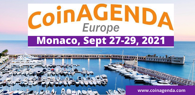 CoinAgenda Europe Gathers Blockchain Leaders for September 27–29, Monaco Event digital rights PlatoBlockchain Data Intelligence. Vertical Search. Ai.