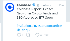Coinbase کی حذف شدہ ٹویٹ Bitcoin ETF کے بارے میں قیاس آرائیوں کو ہوا دیتی ہے، یہ ہے سچائی PlatoBlockchain ڈیٹا انٹیلی جنس۔ عمودی تلاش۔ عی