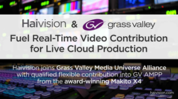 Haivision en Grass Valley voeden realtime videobijdrage voor live cloudproductie PlatoBlockchain-gegevensintelligentie. Verticaal zoeken. Ai.