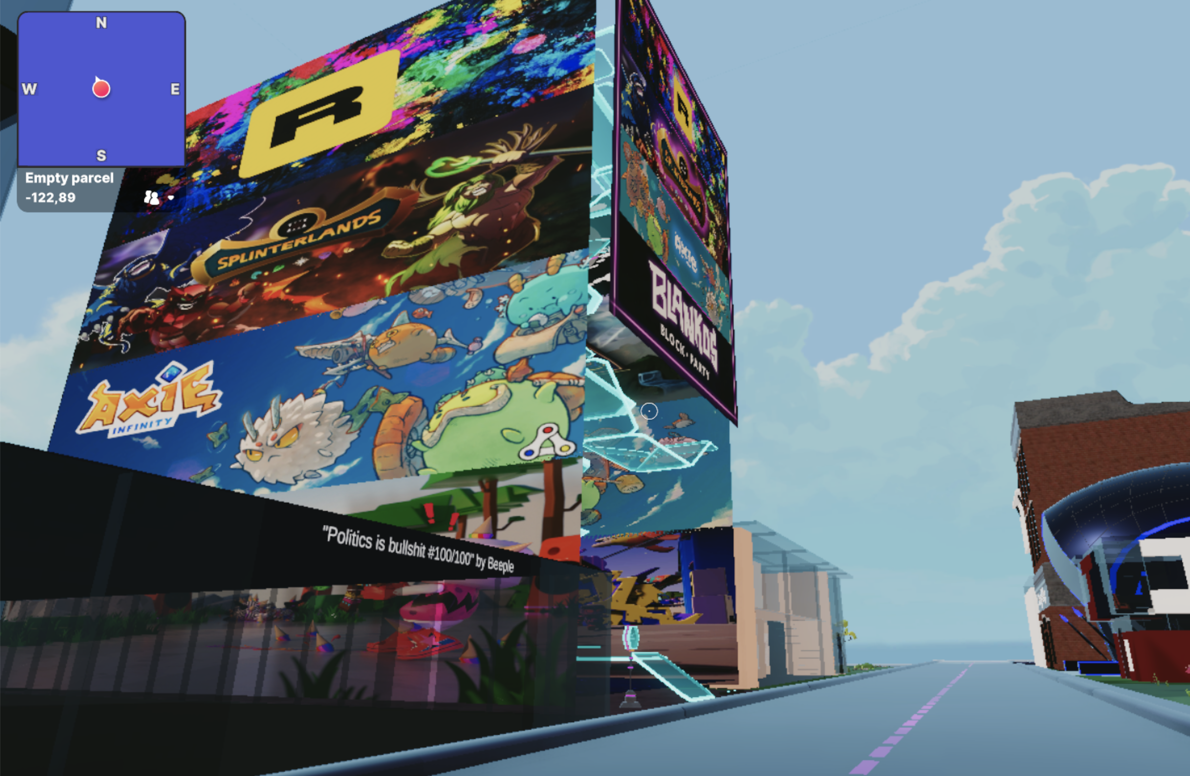 The Galleries High Street in Decentraland, Sep 2021