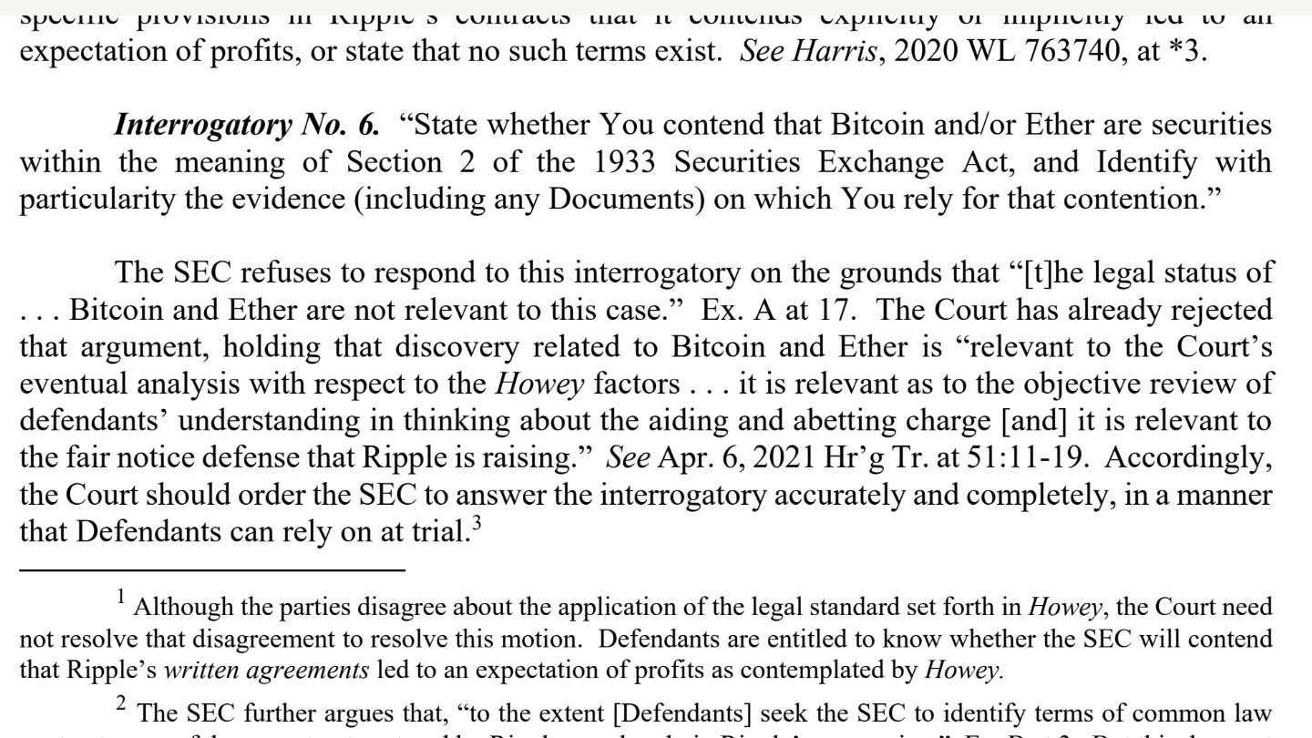 Ripple Backs The SEC Into A Corner Over Ether’s Securities Status PlatoBlockchain Data Intelligence. Vertical Search. Ai.
