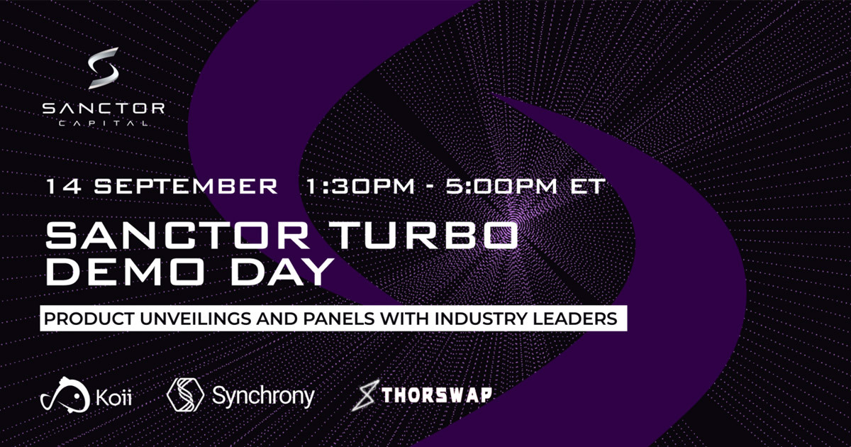 Sanctor Turbo’s Demo Day is a crypto event you will not want to miss demo day PlatoBlockchain Data Intelligence. Vertical Search. Ai.