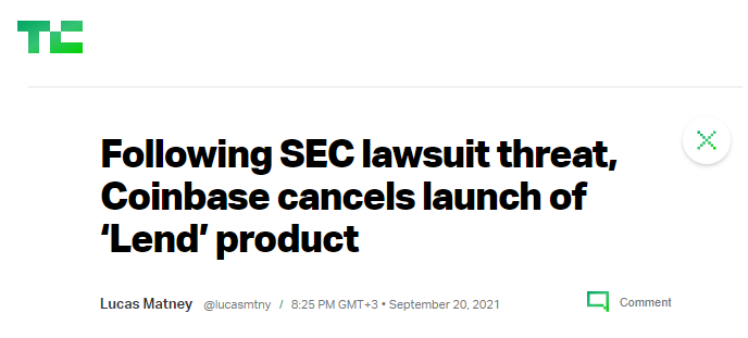 A seguito dell'articolo della SEC
