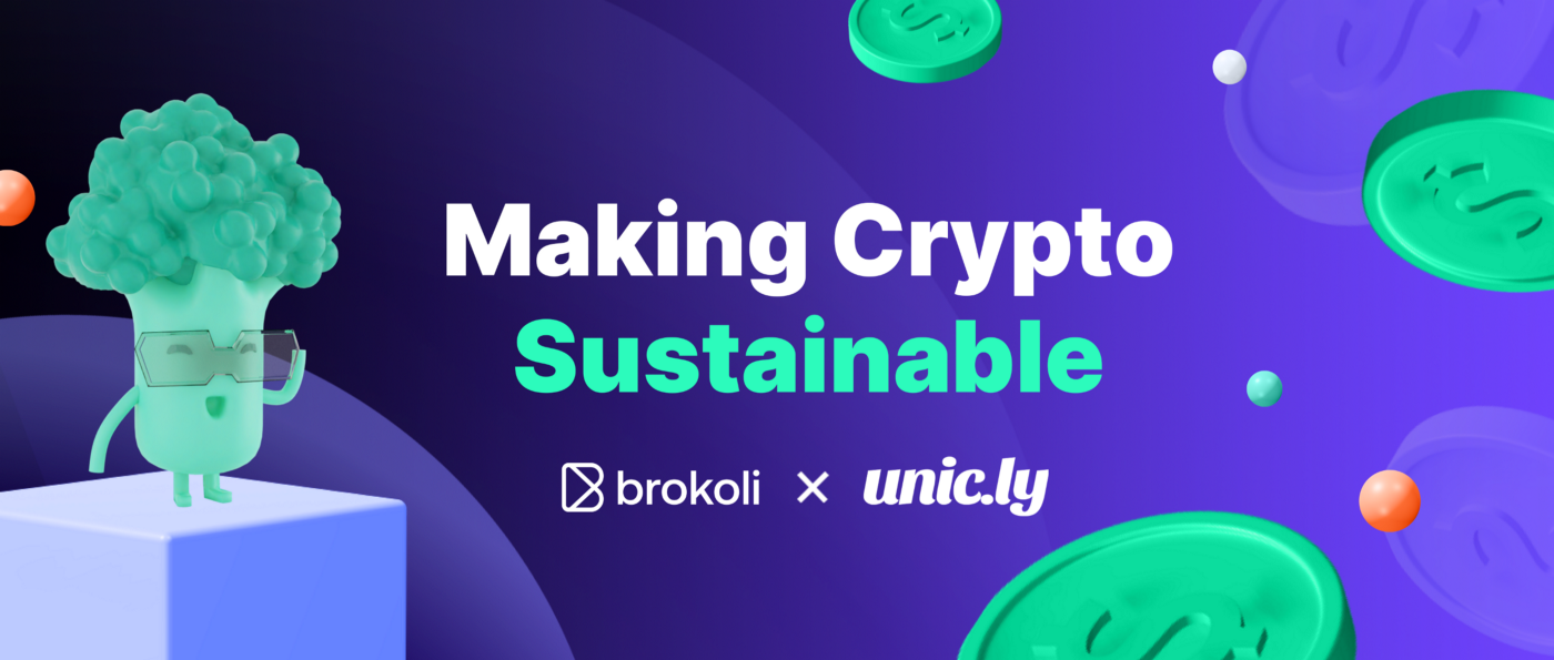A Brokoli Network együttműködik a Uniclyvel a kriptográfiai fenntarthatóság forradalmasítása érdekében, a PlatoBlockchain adatintelligenciában. Függőleges keresés. Ai.