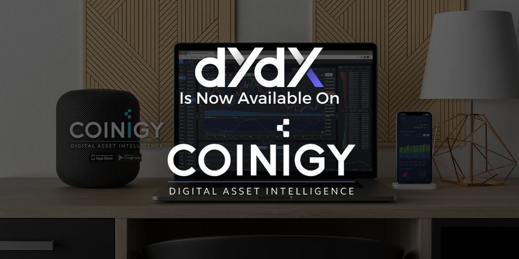 dYdX ora disponibile per la creazione di grafici su Coinigy PlatoBlockchain Data Intelligence. Ricerca verticale. Ai.