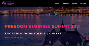 Freedom Business Summit 2021 Online תפגיש יותר מ-2000 יזמי חופש עסקי ברחבי העולם PlatoBlockchain Data Intelligence. חיפוש אנכי. איי.