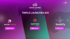 Good Games Guild tillkännager Triple IDO på Seedify, Ignition, MoonStarter PlatoBlockchain Data Intelligence. Vertikal sökning. Ai.