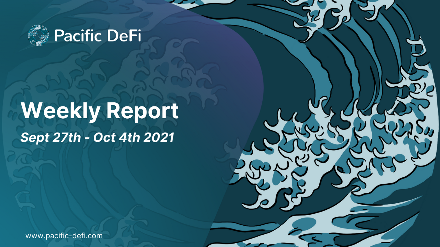 Pacific DeFi — Rapport hebdomadaire : du 27 septembre au 4 octobre PlatoBlockchain Data Intelligence. Recherche verticale. Aï.