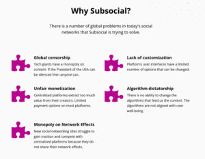 Subsocial: Polkadot-basierte Plattform für dezentrale soziale Netzwerke und Marktplätze PlatoBlockchain Data Intelligence. Vertikale Suche. Ai.