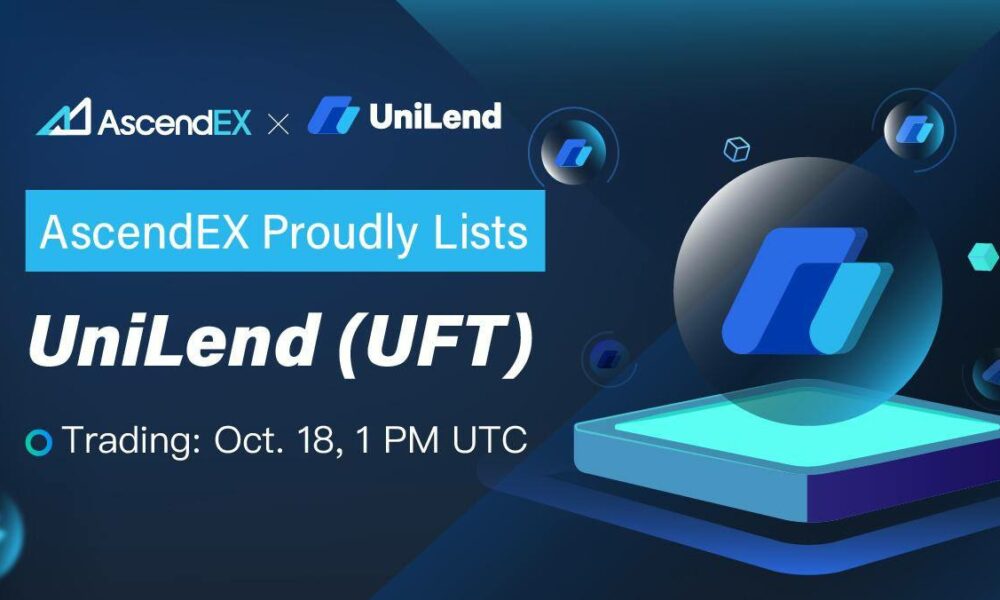 UniLend는 AscendEX Blockchain PlatoBlockchain 데이터 인텔리전스에 나열됩니다. 수직 검색. 일체 포함.