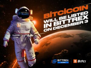 ข้อตกลงการแลกเปลี่ยนระหว่างประเทศครั้งที่ 6 จาก Bitci Technology: BİTCİCOINจะอยู่บน Bittrex ในวันที่ 3 ธันวาคม PlatoBlockchain Data Intelligence ค้นหาแนวตั้ง AI.
