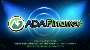 فازت ADA Finance بجائزة "أفضل مشروع DeFi لهذا العام" في قمة AIBC، وانضم روجر فير كمستثمر في PlatoBlockchain Data Intelligence. البحث العمودي. منظمة العفو الدولية.