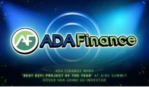 ADA Finance برنده «بهترین پروژه دیفای سال» در اجلاس AIBC شد در حالی که راجر ور به حزب اطلاعات PlatoBlockchain Data Intelligence می‌پیوندد. جستجوی عمودی Ai.