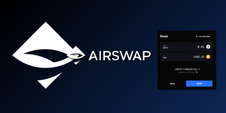 AirSwap DAO unveils its brand new DEX web-app Atomic swaps PlatoBlockchain Data Intelligence. Vertical Search. Ai.