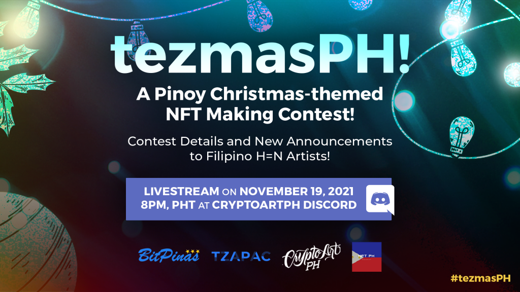 Annoncerer TezmasPH: En Pinoy jule-tema NFT Making Contest! PlatoBlockchain Data Intelligence. Lodret søgning. Ai.
