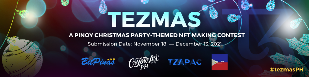 Annonserer TezmasPH: A Pinoy Christmas-tema NFT Making Contest! PlatoBlockchain Data Intelligence. Vertikalt søk. Ai.