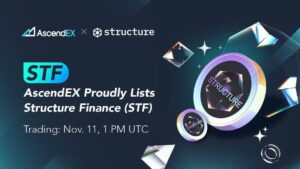 AscendEX annoncerer noteringen af ​​Structure Finance Token (STF) PlatoBlockchain Data Intelligence. Lodret søgning. Ai.