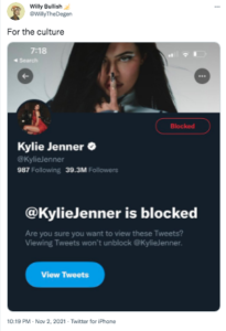 Kylie Jenner blokkolása BAYC miatt: A PlatoBlockchain adatintelligencia NFT-kiáltványa. Függőleges keresés. Ai.