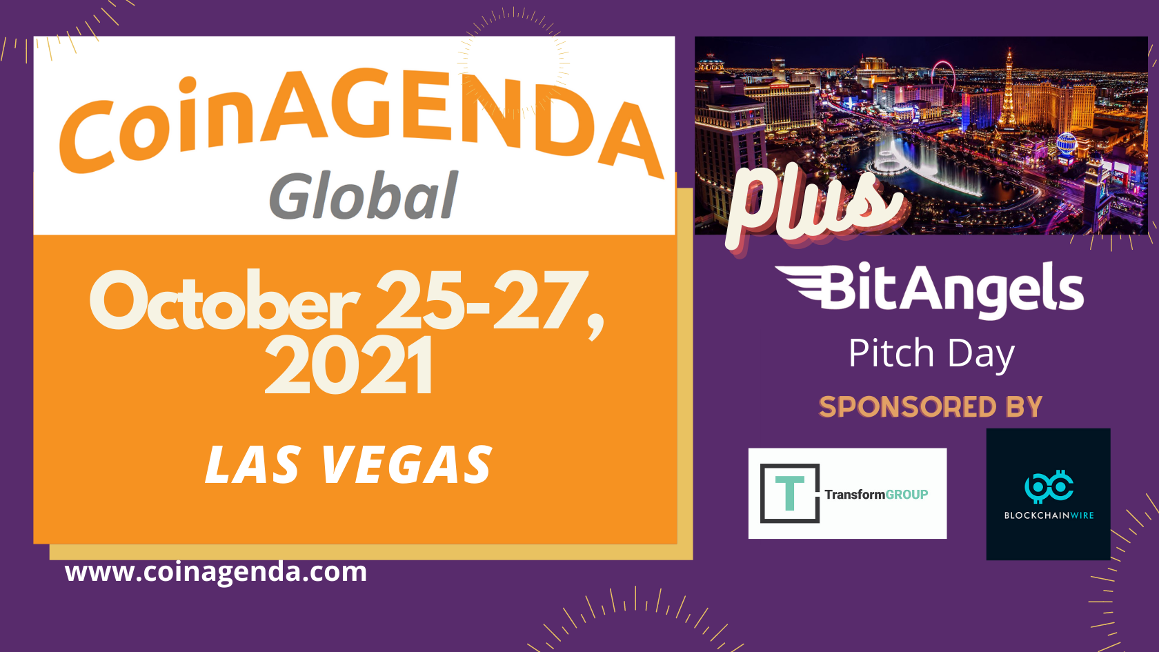 CoinAgenda Global samler Blockchain-ledere til 25.-27. oktober Las Vegas Event PlatoBlockchain Data Intelligence. Lodret søgning. Ai.