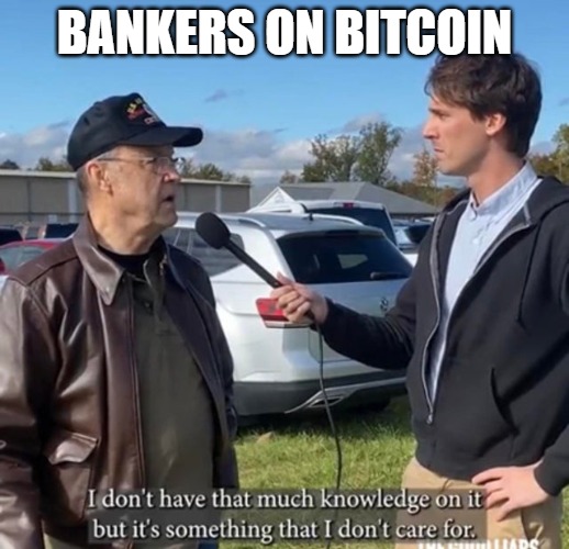 bankfolk på bitcoin meme