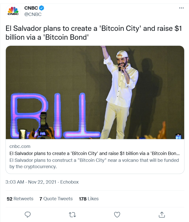Сальвадор твит