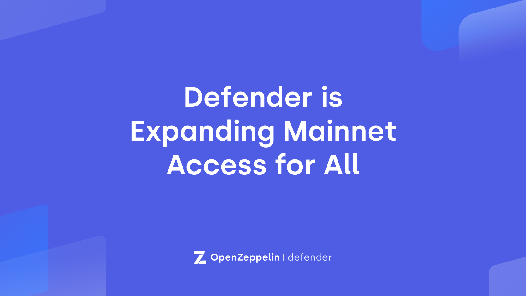 Defender در حال گسترش دسترسی به Mainnet برای همه هوش داده های PlatoBlockchain است. جستجوی عمودی Ai.