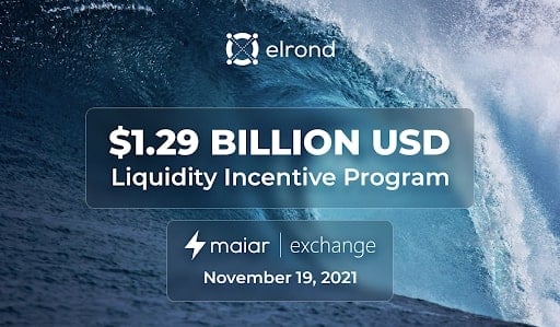 Elrond Announces $1.29 Billion Liquidity Incentive Program for the Maiar DEX Launch on November 19 Crypto NewsZ PlatoBlockchain Data Intelligence. Vertical Search. Ai.