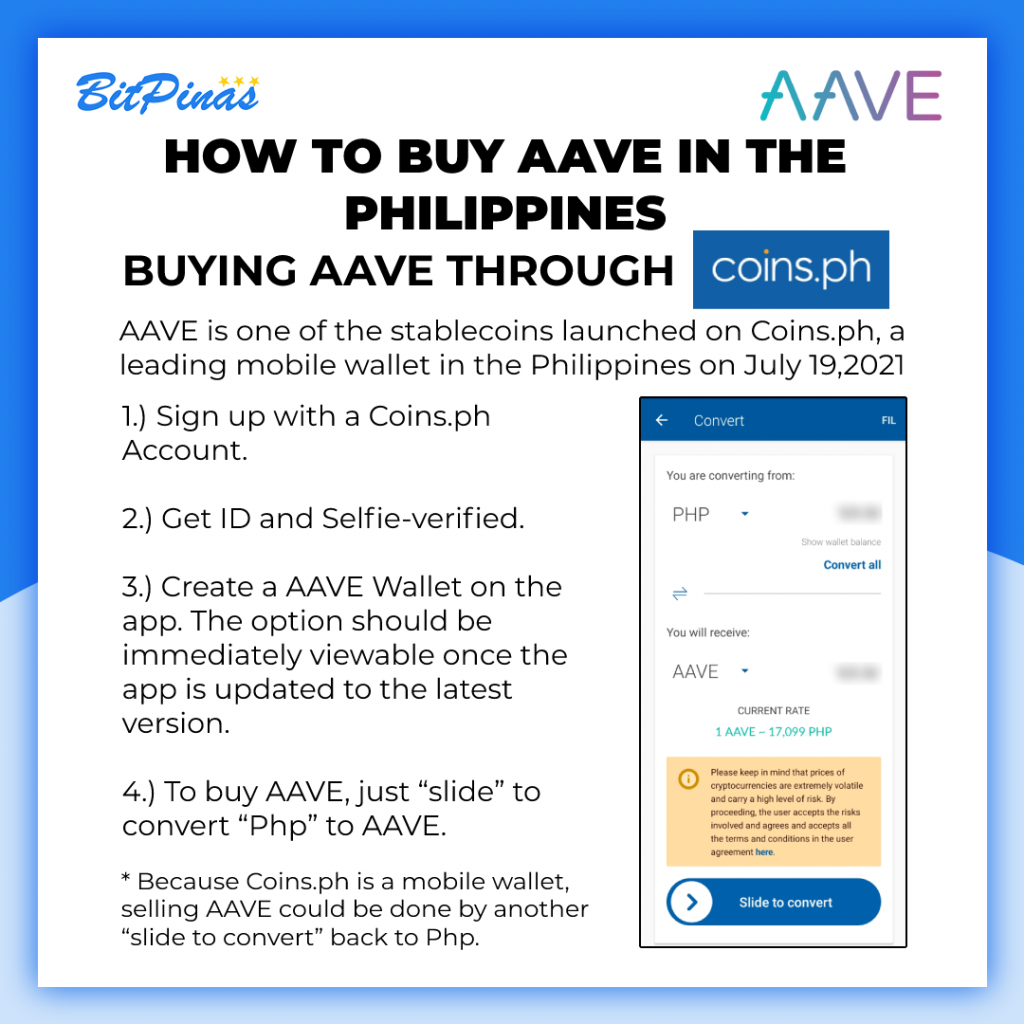 How to Buy Aave at Coins.ph! PlatoBlockchain Data Intelligence. Vertical Search. Ai.
