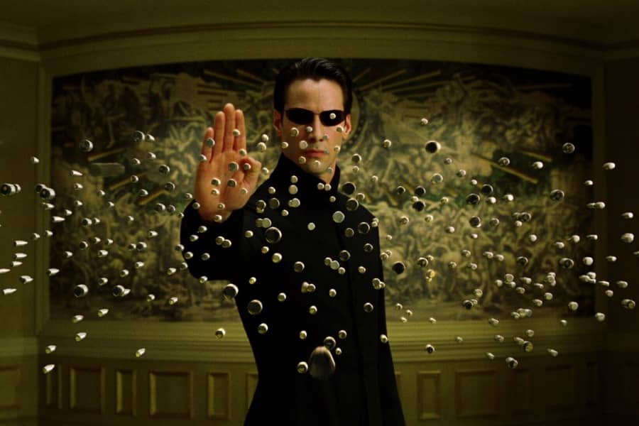 Scen från The Matrix