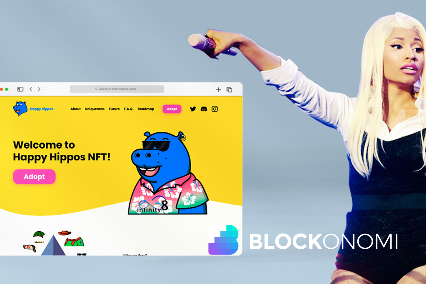 Nicky Minaj fördert Happy Hippos NFT PlatoBlockchain Data Intelligence. Vertikale Suche. Ai.