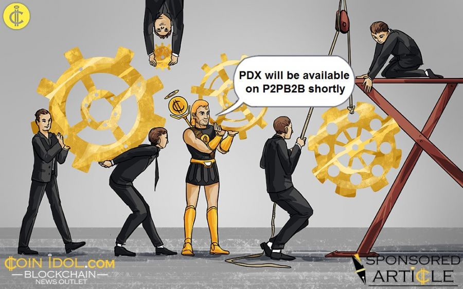 PDX will be available on P2PB2B shortly