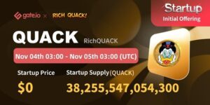 GATE.io پر RichQUACK.com کی فہرست: بطخ کے دور کا آغاز! پلیٹو بلاکچین ڈیٹا انٹیلی جنس۔ عمودی تلاش۔ عی