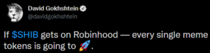 Shiba Inu Coin: Verändert das Listing auf Robinhood die Meme-Token-Welt? Kecerdasan Data PlatoBlockchain. Pencarian Vertikal. ai.