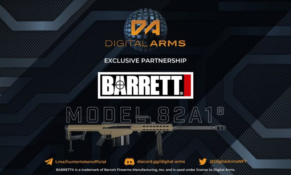 Digital Arms＆BarrettのライセンスパートナーシップであるPlatoBlockchainDataIntelligenceを通じて開発された世界初の銃器NFT。 垂直検索。 愛。