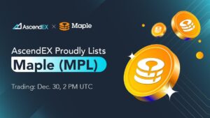 AscendEX توکن Maple Finance، MPL PlatoBlockchain Data Intelligence را فهرست می کند. جستجوی عمودی Ai.