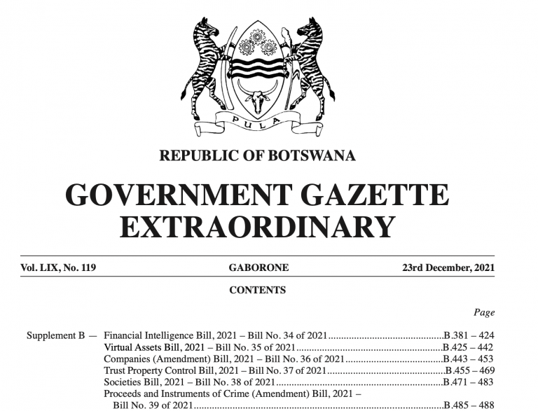 Botswana Cryptocurrency Regulation: Government Set to Present Virtual Asset Bill to Parliament PlatoBlockchain Data Intelligence. Vertical Search. Ai.
