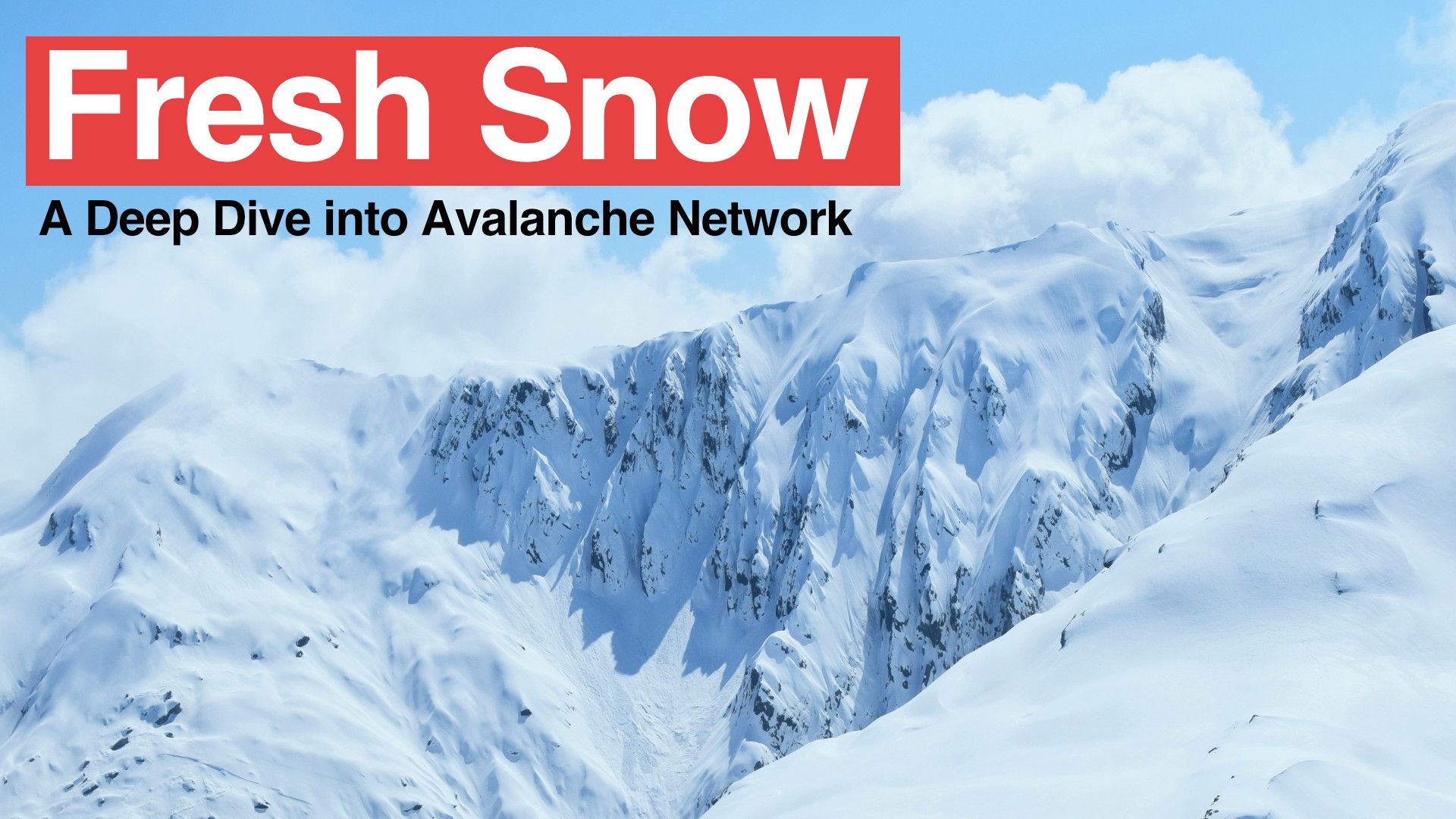 Fresh Snow: เจาะลึกลงไปในเครือข่าย Avalanche PlatoBlockchain Data Intelligence ค้นหาแนวตั้ง AI.