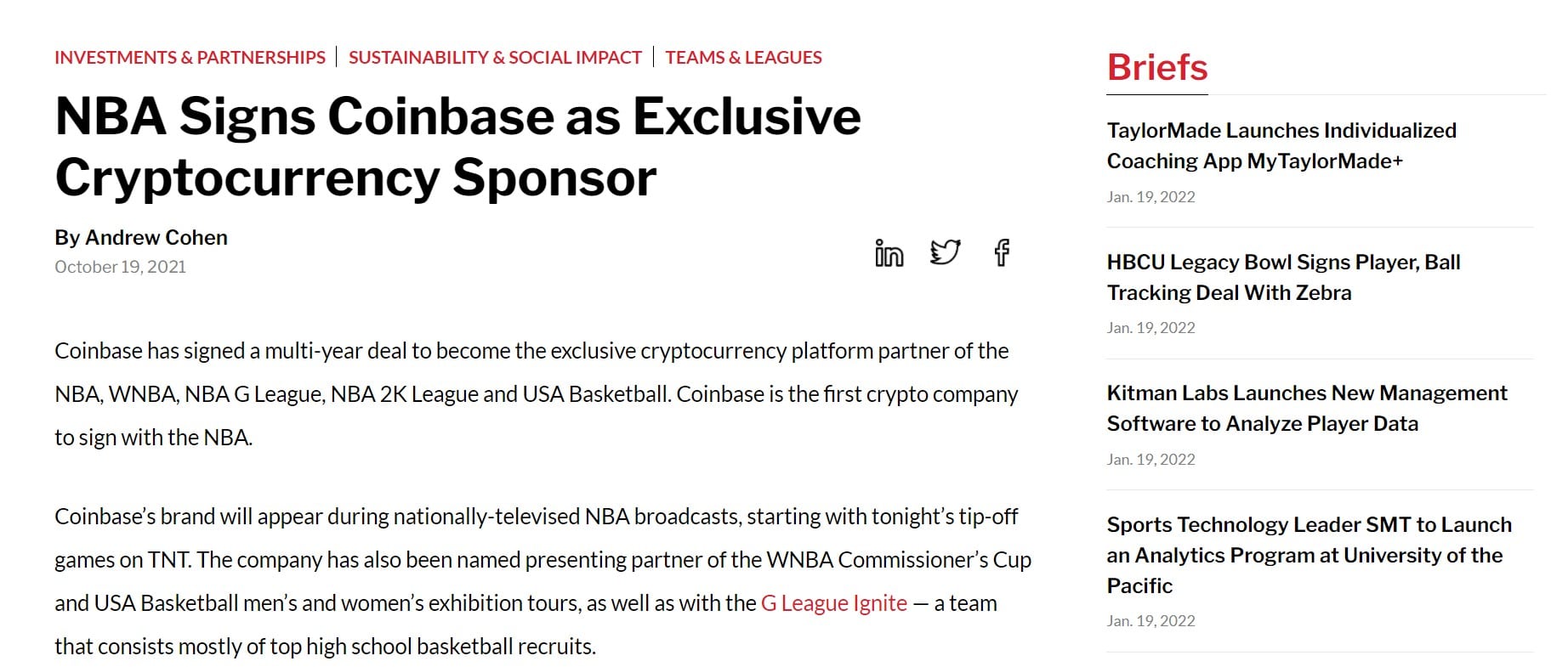 Спонсорство НБА