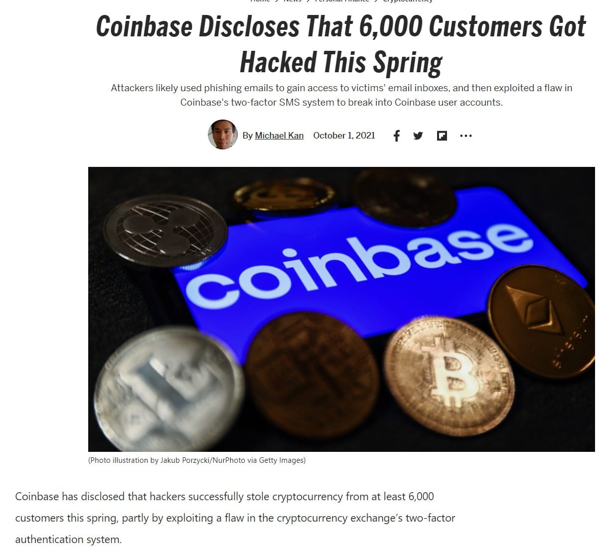 Coinbase 黑客