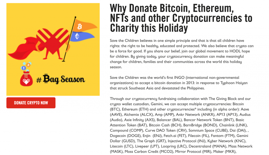 Comment faire un don de crypto-monnaie à une association caritative ? PlatoBlockchain Data Intelligence. Recherche verticale. Ai.
