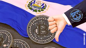 IMF는 엘살바도르에게 법정화폐 PlatoBlockchain 데이터 인텔리전스로서 비트코인을 제거할 것을 촉구합니다. 수직 검색. 일체 포함.
