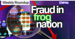 Podcast: Fraud in Frog Nation | Weekly Roundup PlatoBlockchain Data Intelligence. Vertical Search. Ai.