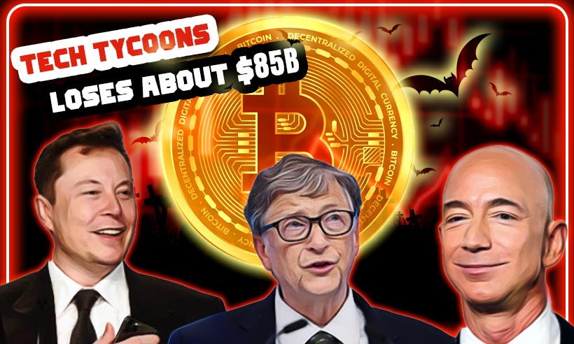 Tech Tycoons’ Wealth Takes a Toll of About $85B This Year in Crypto Horror Week