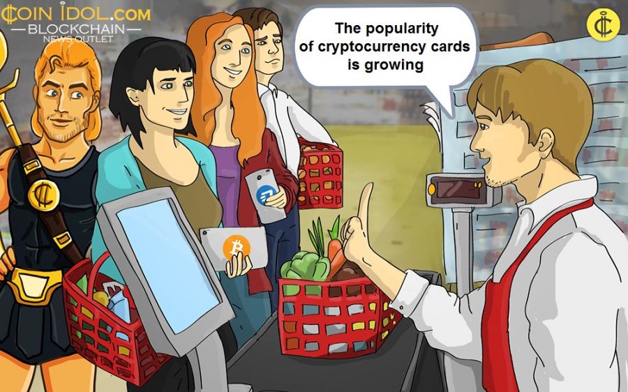 The popularity of cryptocurrency cards is growing