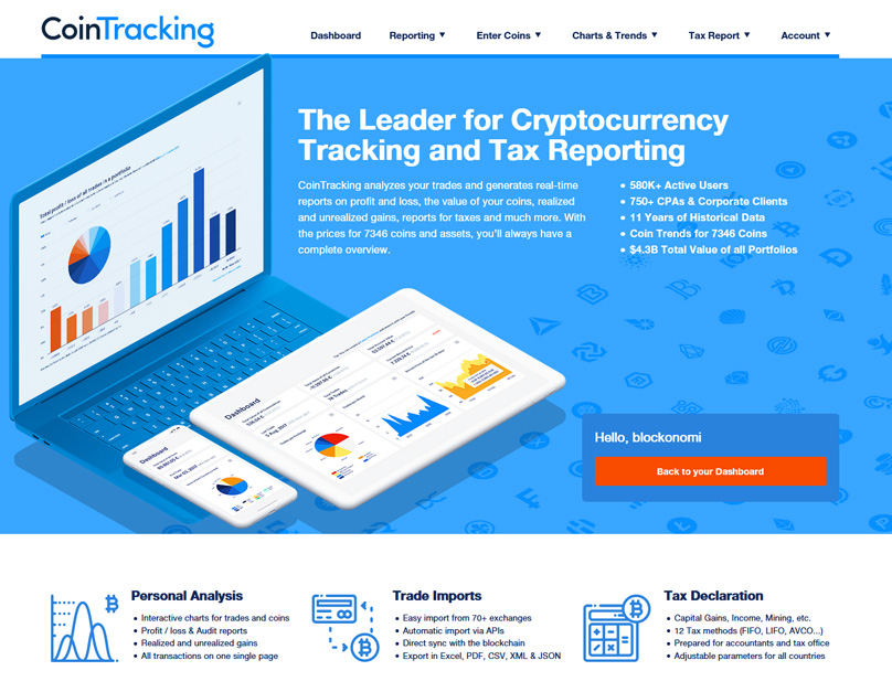Strona Cointracking