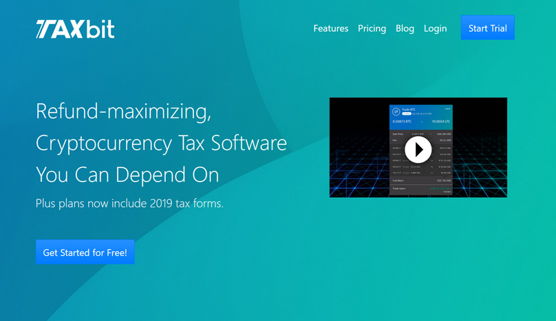TaxBit Homepage