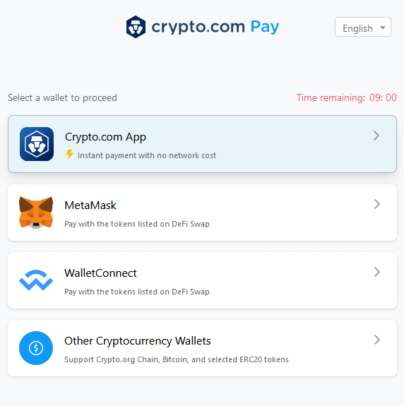 Payment gateway for Doge Burger