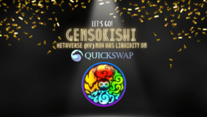 GensoKishi ऑनलाइन के MV (मेटावर्स) टोकन को QuickSwap (DEX) प्लेटोब्लॉकचैन डेटा इंटेलिजेंस पर सूचीबद्ध किया जाएगा। लंबवत खोज। ऐ.
