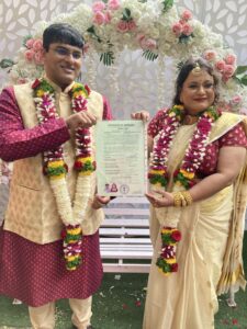 印度夫妇用 NFT 誓言、数字牧师 PlatoBlockchain Data Intelligence 庆祝区块链婚礼。 垂直搜索。 哎。
