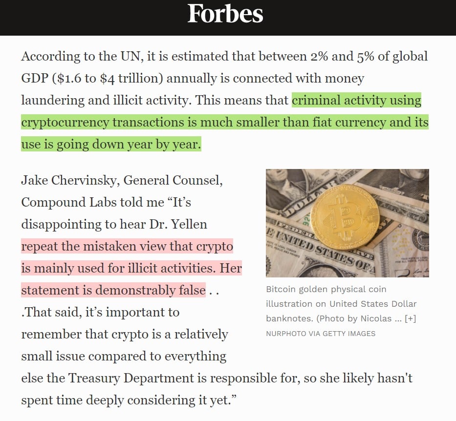 Forbes Bitcoini kohta